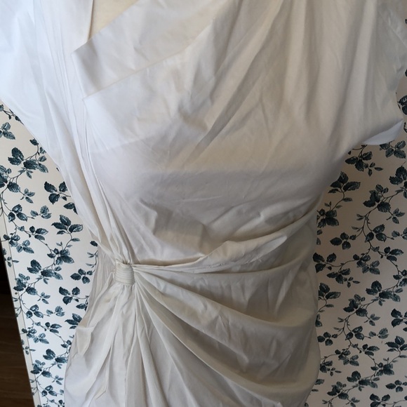 Catherine Malandrino asymmetric draped top Sz 6 - Picture 9 of 15